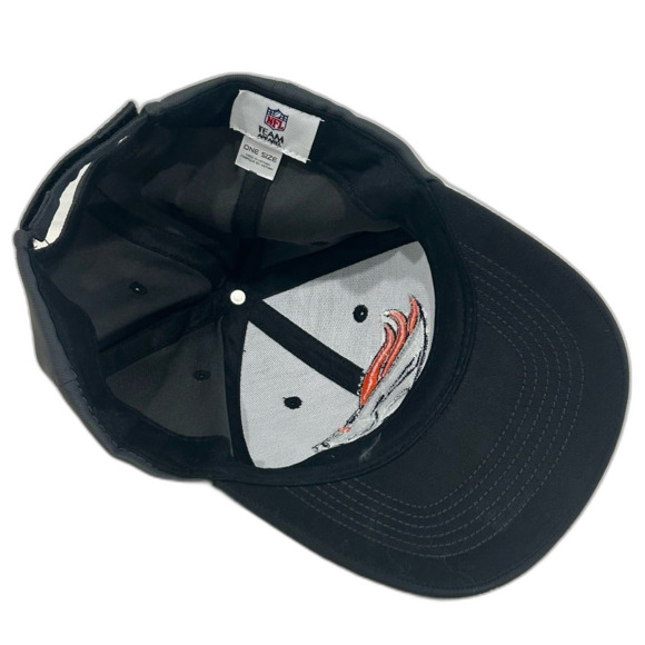 NFL Cap Hat Unisex Adjustable Black Gray Denver Broncos Embroidered Logo - Picture 8 of 10